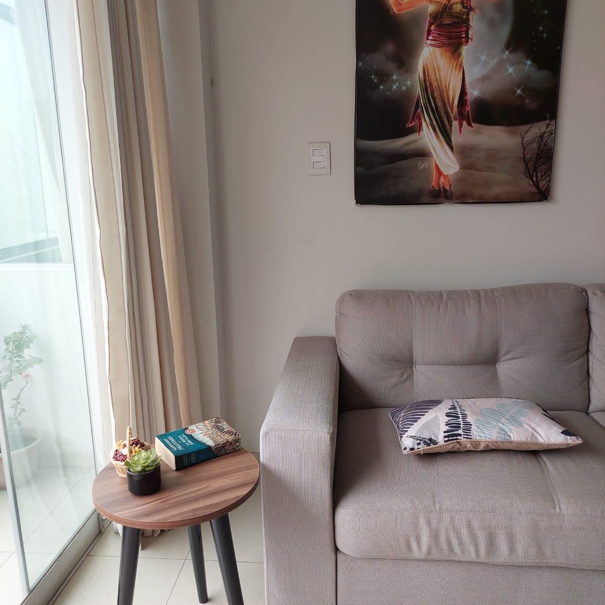 GENERICO - Mesa auxiliar color nogal