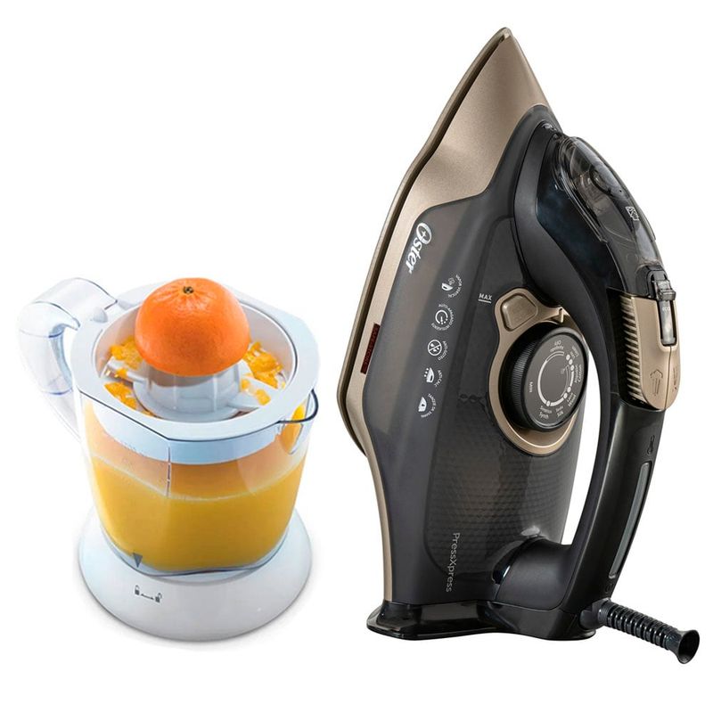 OSTER - Plancha de Vapor PressXpress Oster  Exprimidor Citricos Oster