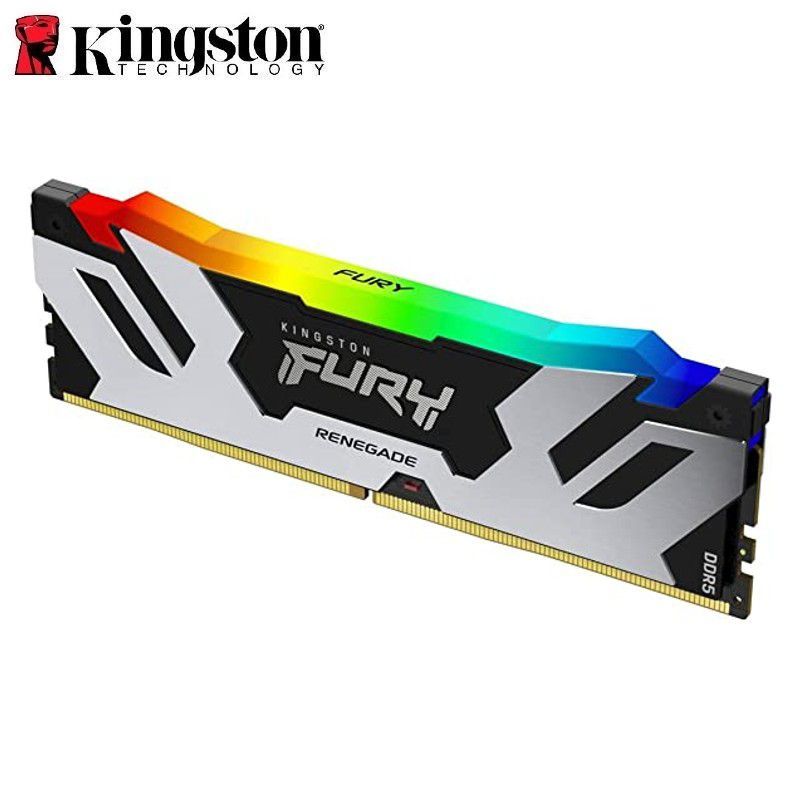KINGSTON - Memoria RAM Kingston Fury Renegade Silver RGB 16GB DDR5 6400MHz
