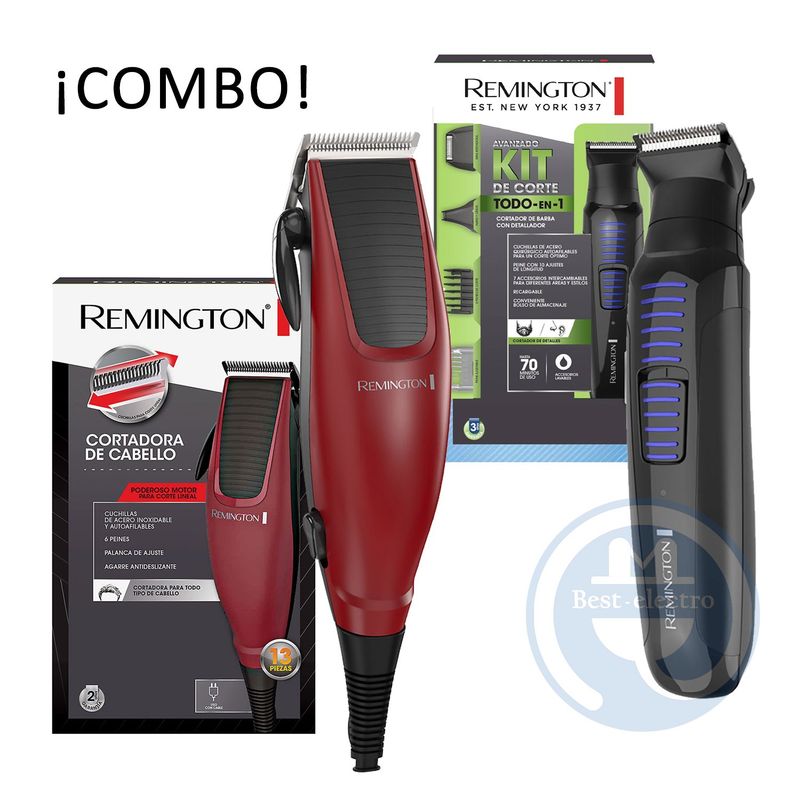 Súper Remington Cortadora de Cabello HC1095 y Cortador de Barba