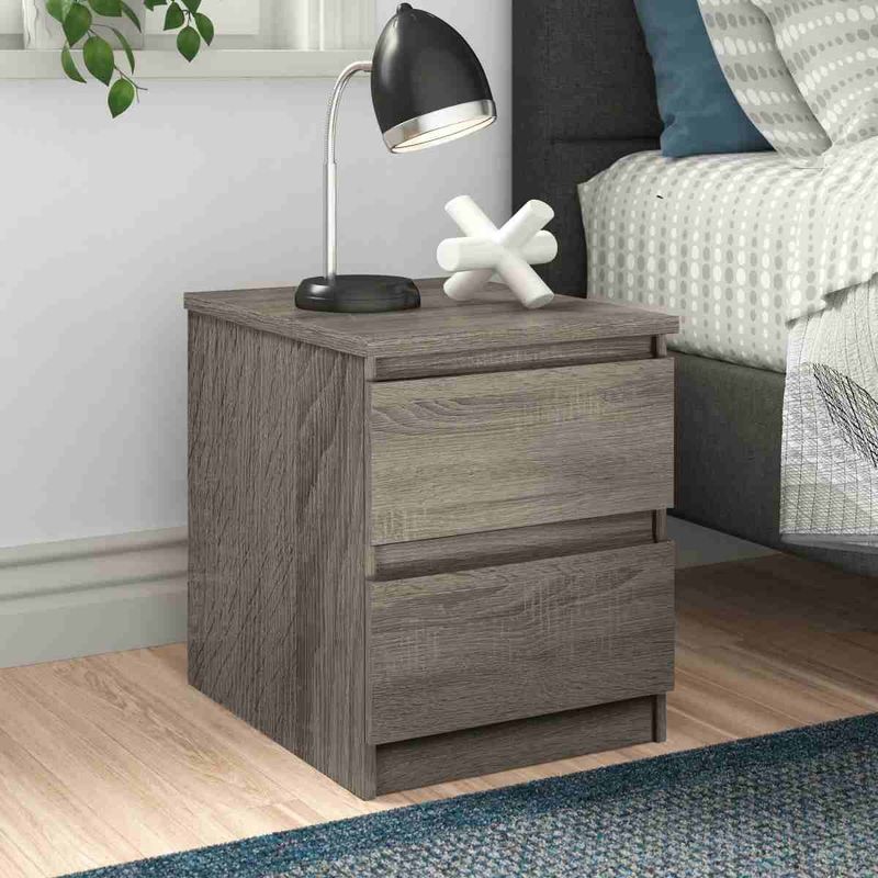 VENTITAS HOME - Velador Iris 2 Cajones Ventitas Home Color Duna