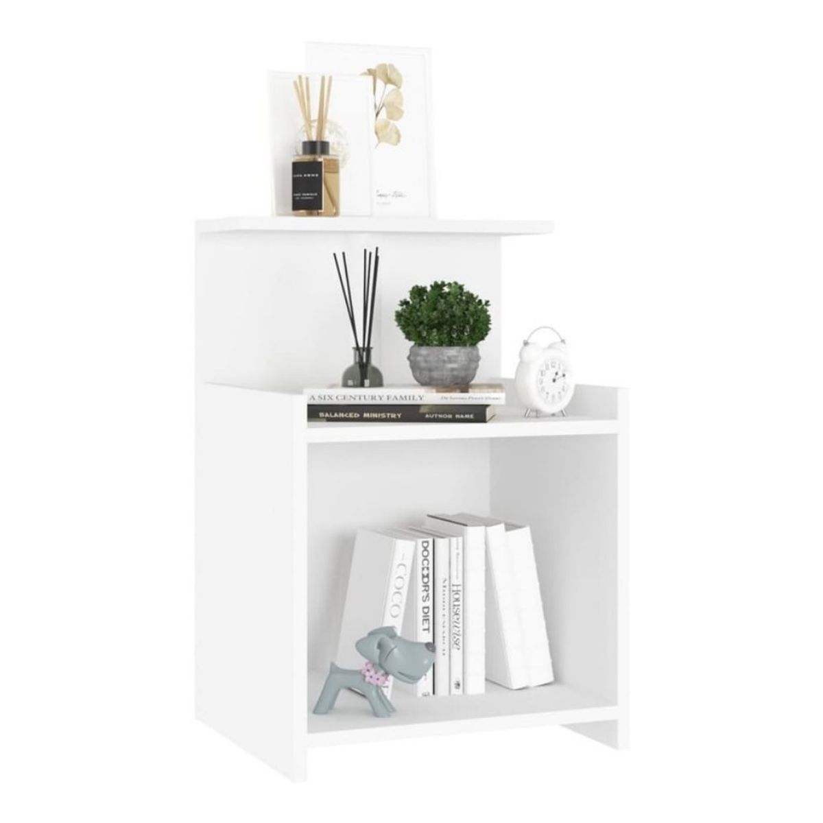 VENTITAS HOME - Mesa de Noche Velador Moscú Ventitas Home Color Blanco