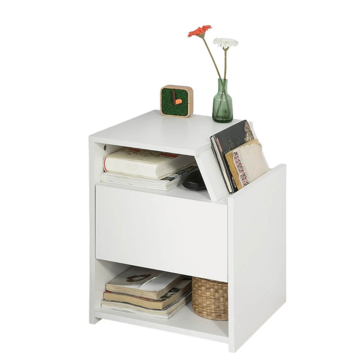 VENTITAS HOME - Mesa de Noche Velador Trixie Ventitas Home Color Blanco