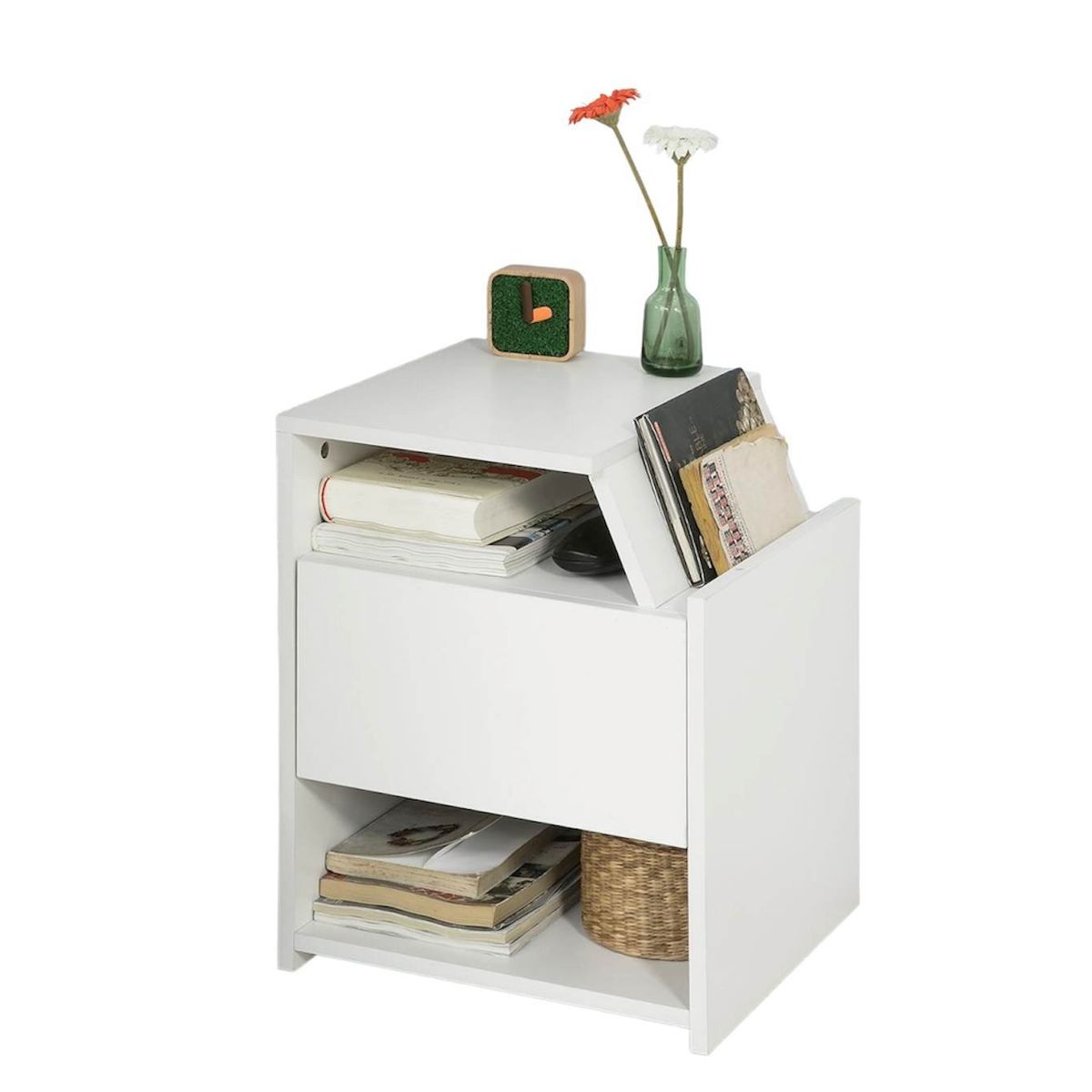 VENTITAS HOME - Mesa de Noche Velador Trixie Ventitas Home Color Blanco