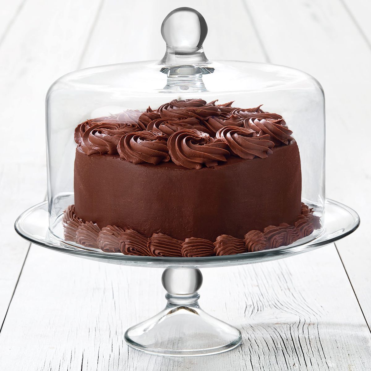 LIBBEY - Porta Torta con Tapa de Vidrio 2 Piezas