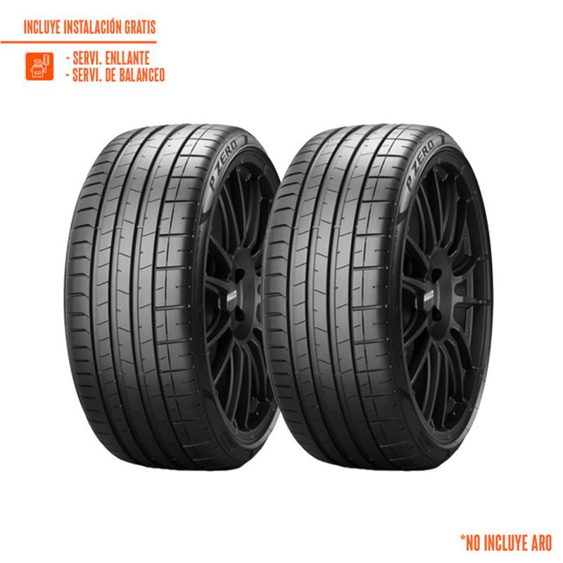 PIRELLI - Pack de 2 Llantas 275/30R21 PIRELLI PZERO (*) 98Y RUN FLAT