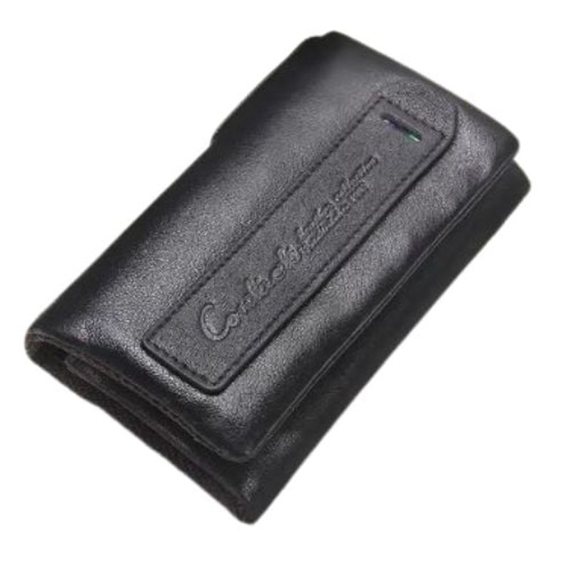 GENERICO - BILLETERA MONEDERO PORTA LLAVES DE CUERO NEGRO