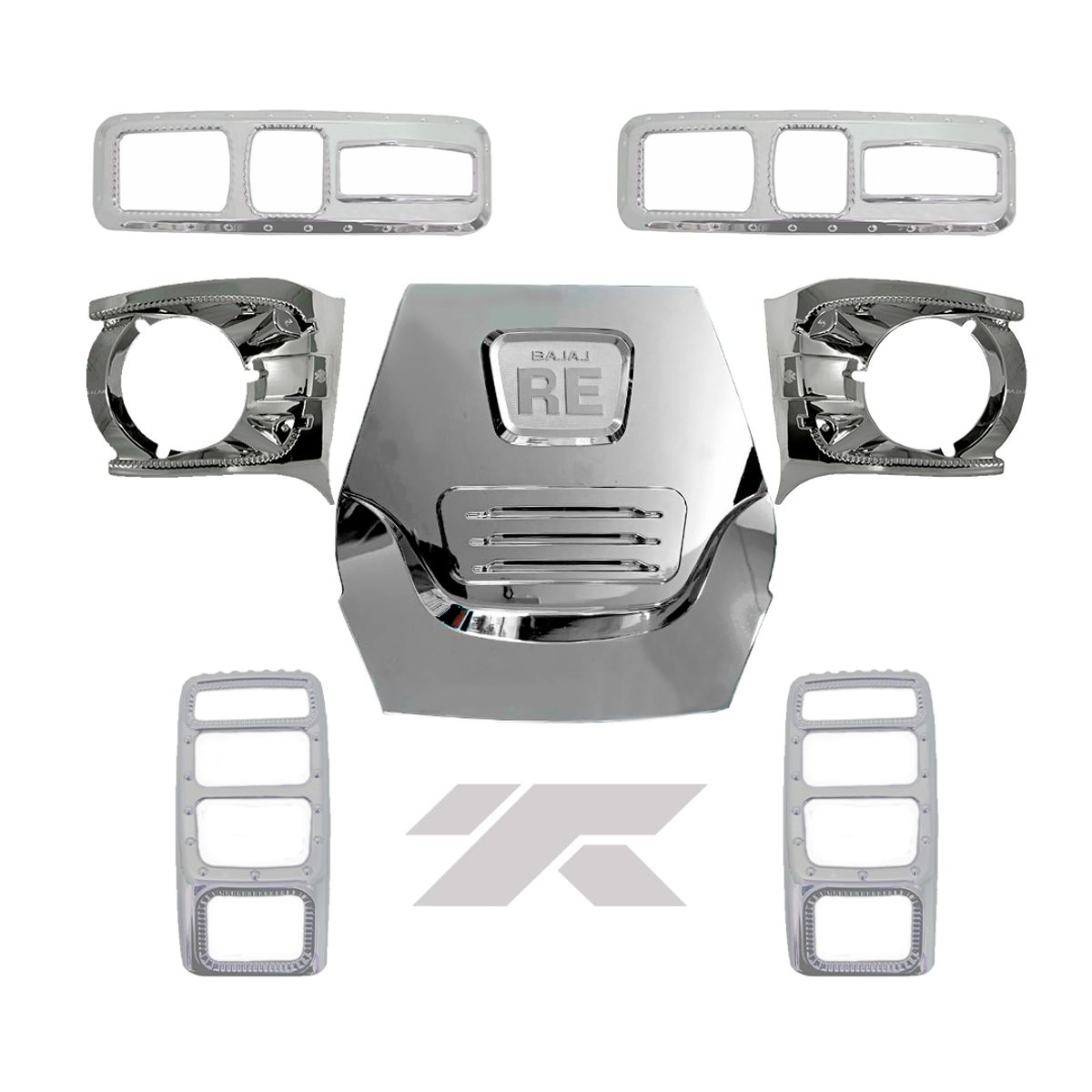 BAJAJ - Kit Cromado Moto Torito Bajaj 205cc Tuning