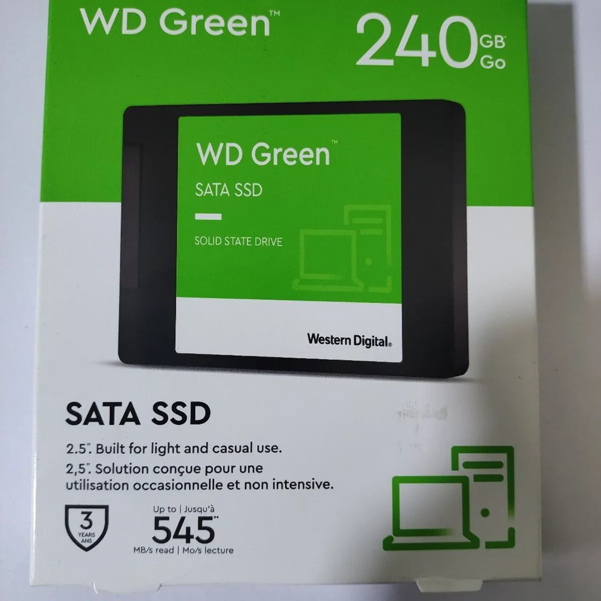 WESTERN DIGITAL - DISCO DURO SOLIDO DE 240 GB SATA WESTERN DIGITAL GREEN