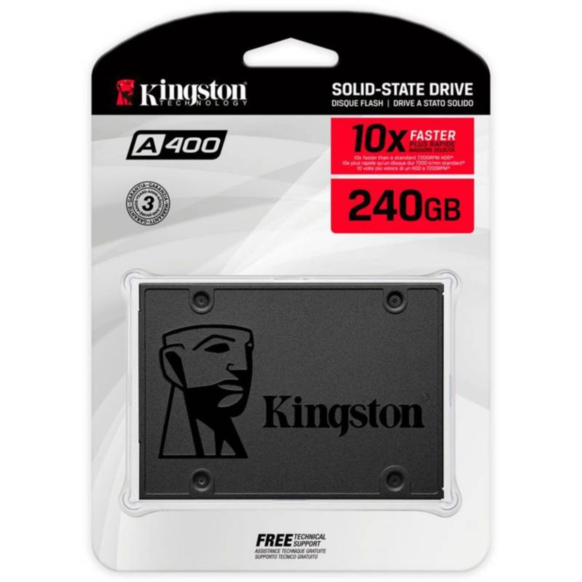 KINGSTON - DISCO DURO SOLIDO DE 240 GB SATA KINGSTON A400