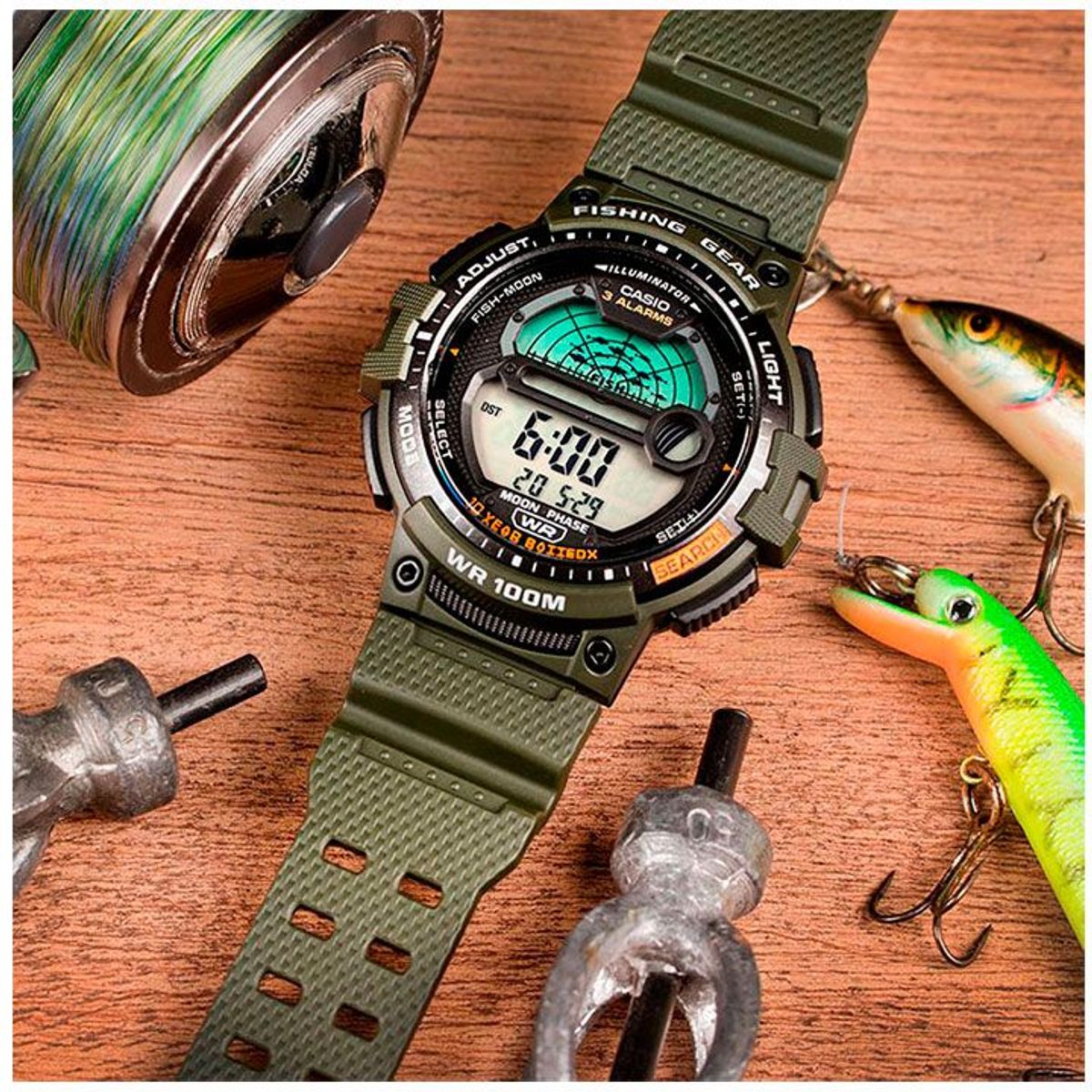 CASIO - Reloj Casio Fishing Gear WS-1200H-3AV