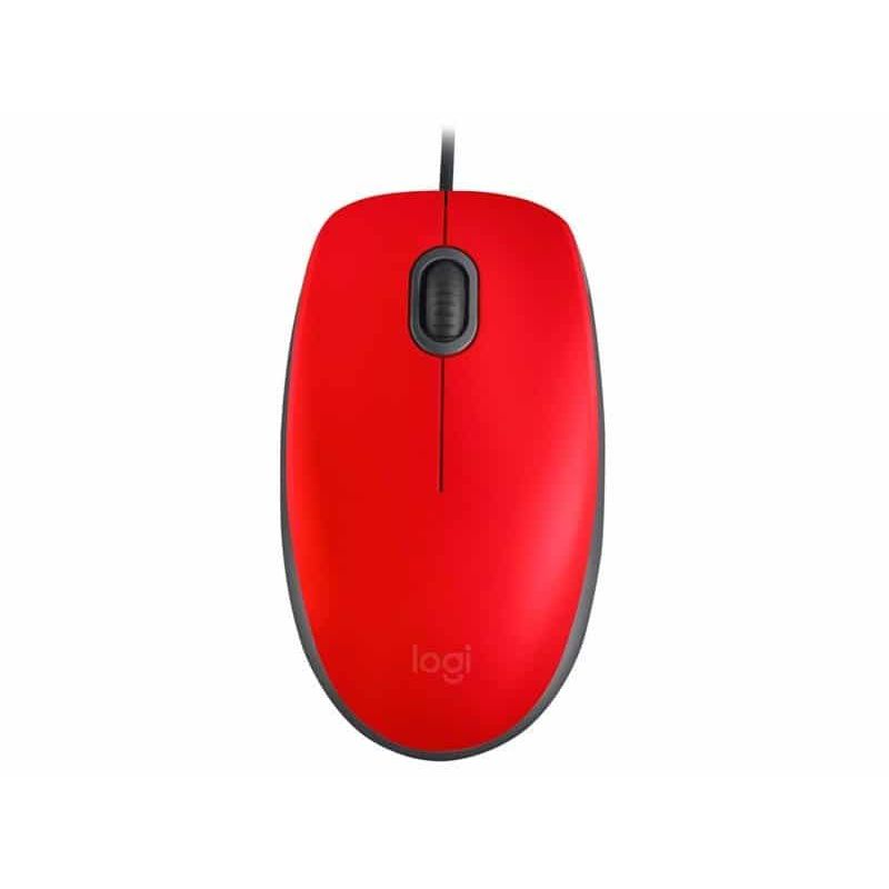 LOGITECH - MOUSE LOGITECH M110 SILENT OPTICO USB RED