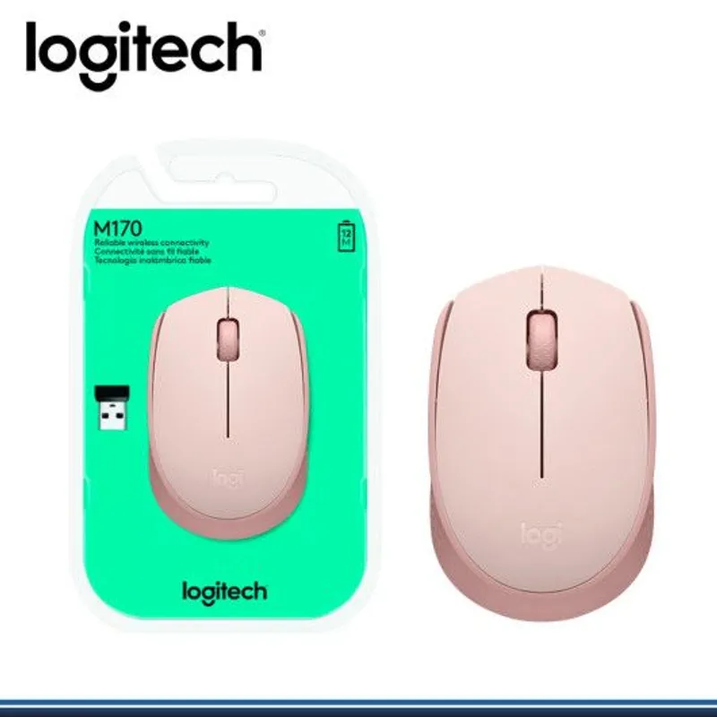 LOGITECH - MOUSE LOGITECH M170 WIRELESS ROSE 910-006862