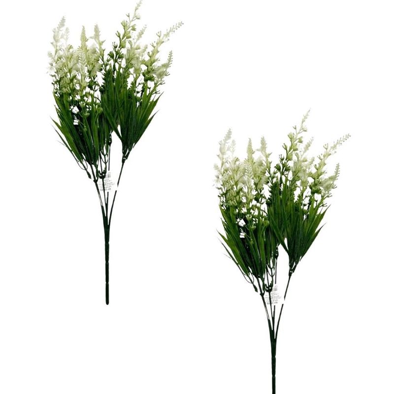 FLORIPA - Pack de 2 Ramas de Lavanda Blanca 00089-2 FLORIPASTORE