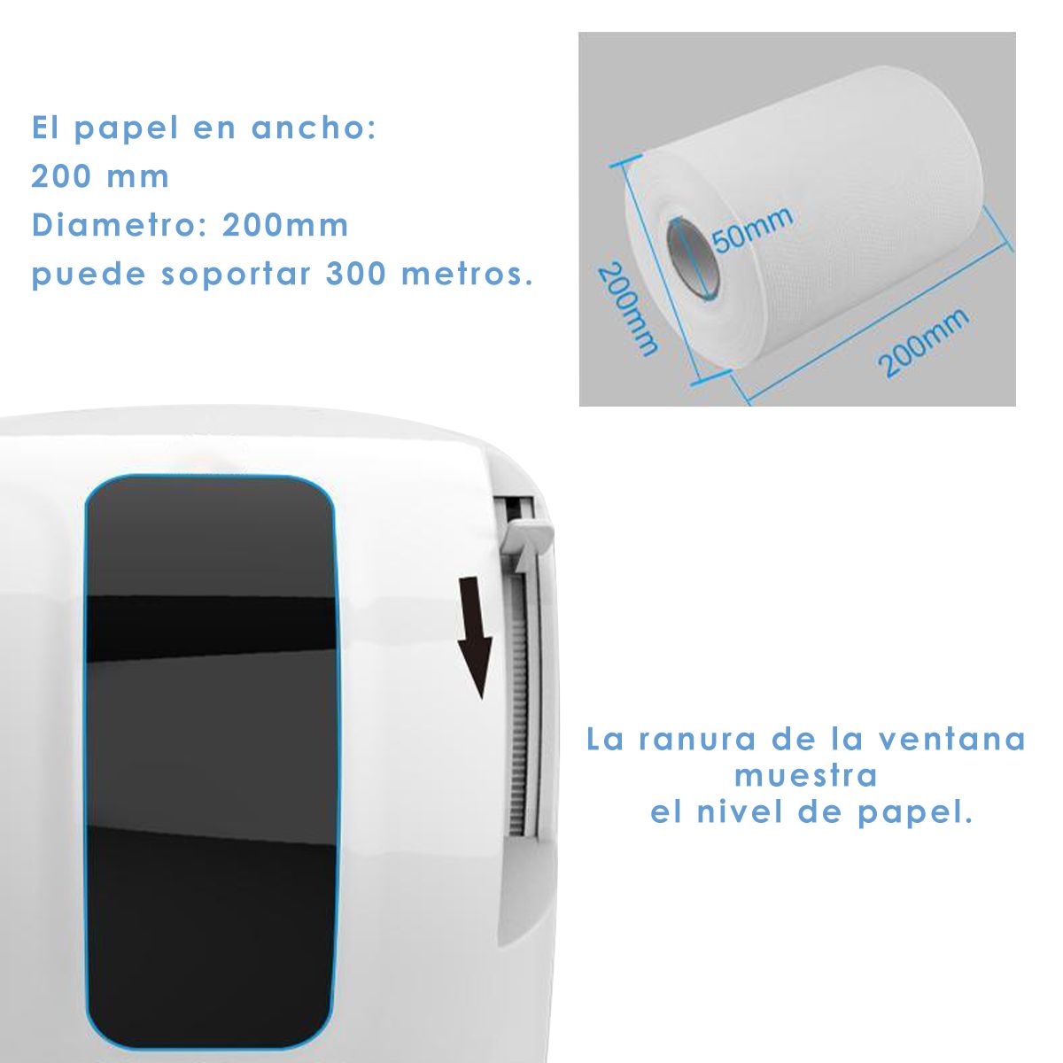 EXORIAM - Dispensador de Papel Toalla Palanca Premium