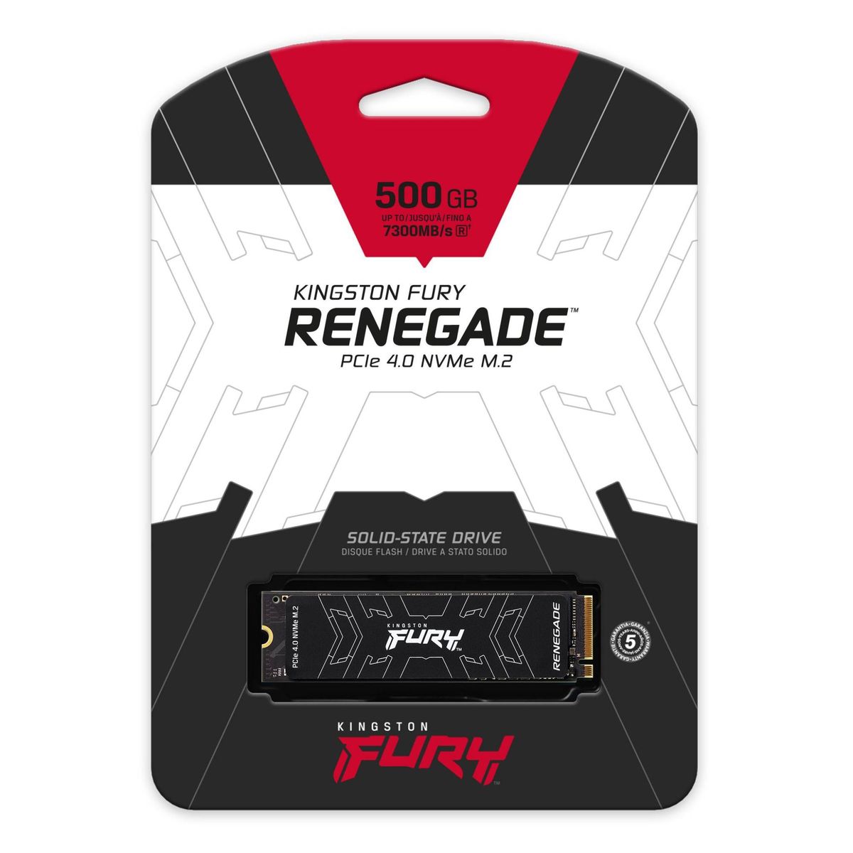 KINGSTON - Unidad en estado solido Kingston FURY Renegade 500GB, M.2 2280
