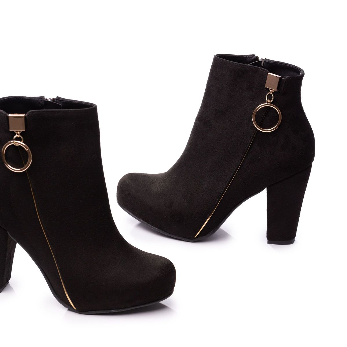 NEBULA - Botines Bunbury - Nebula - Negro Gamuza