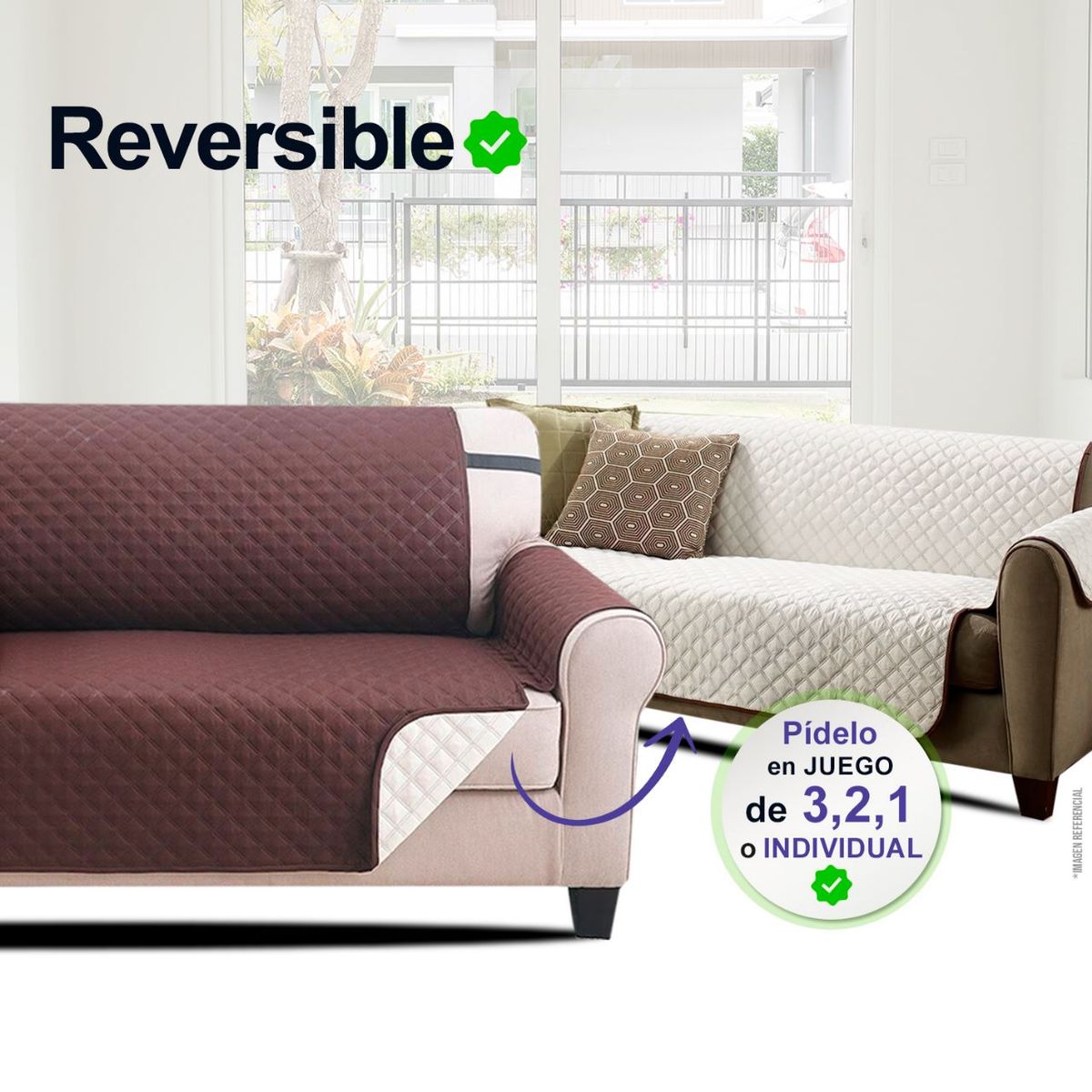 CRISAL - Cobertor de Sofa 2 cuerpos