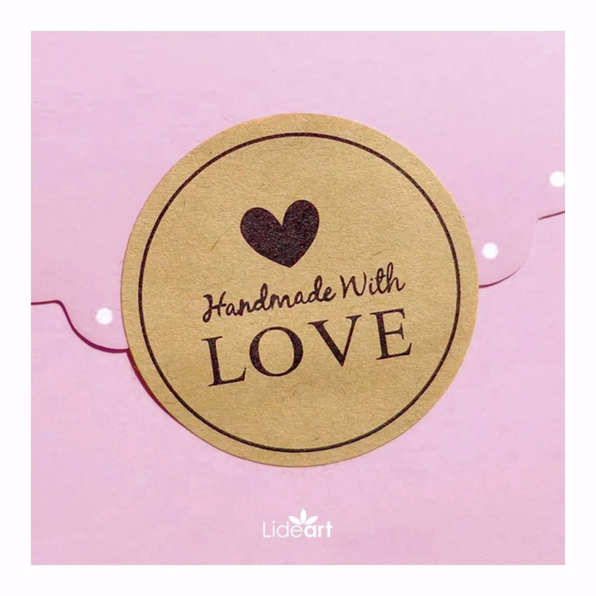 LIDEART - Papel Autoadhesivo Kraft A4 Impresion Inkjet - 100 hojas