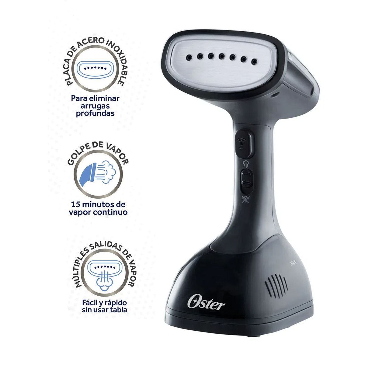 OSTER - Vaporizador De Prendas Oster Portátil GCSTES100 1200 W - Negro