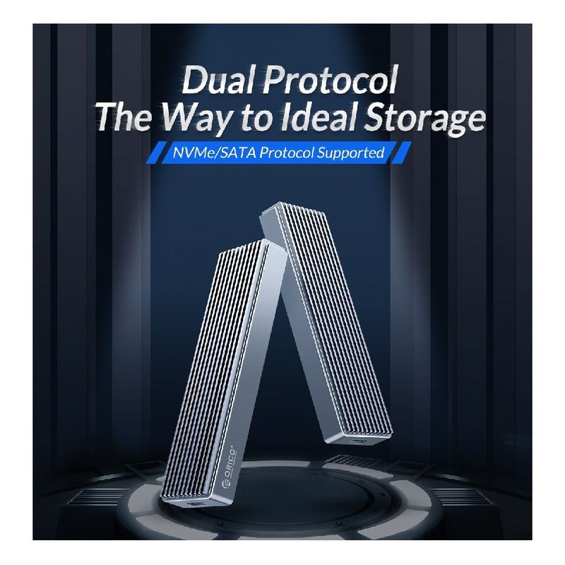 ORICO - ENCLOSURE SSD M.2 nvme sata dual ORICO USB C 3.1 10Gbps 2230 2242 2260