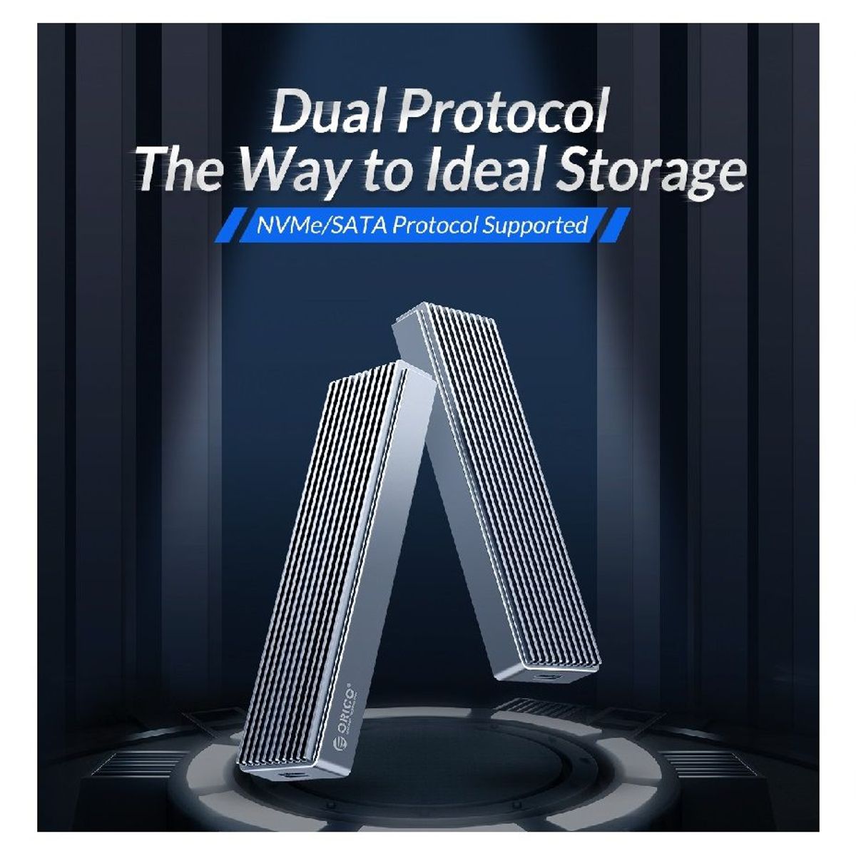 ORICO - CASE SSD M.2 nvme sata dual ORICO USB C 3.1 10Gbps 2230 2242 2260 2280