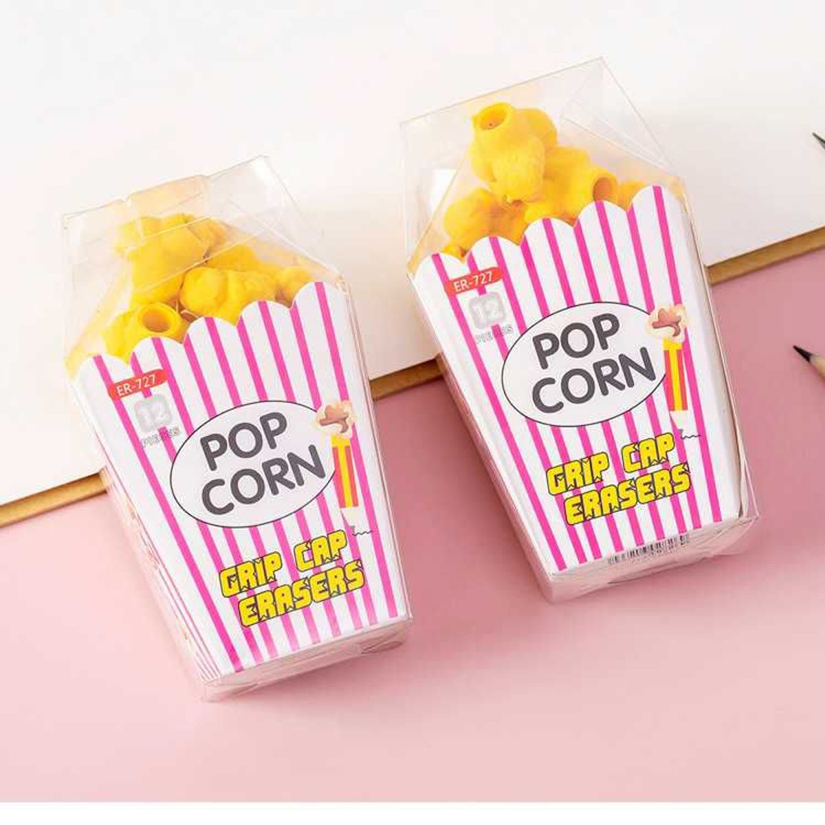 GENERICO - Caja de borradores de palomitas de Maiz