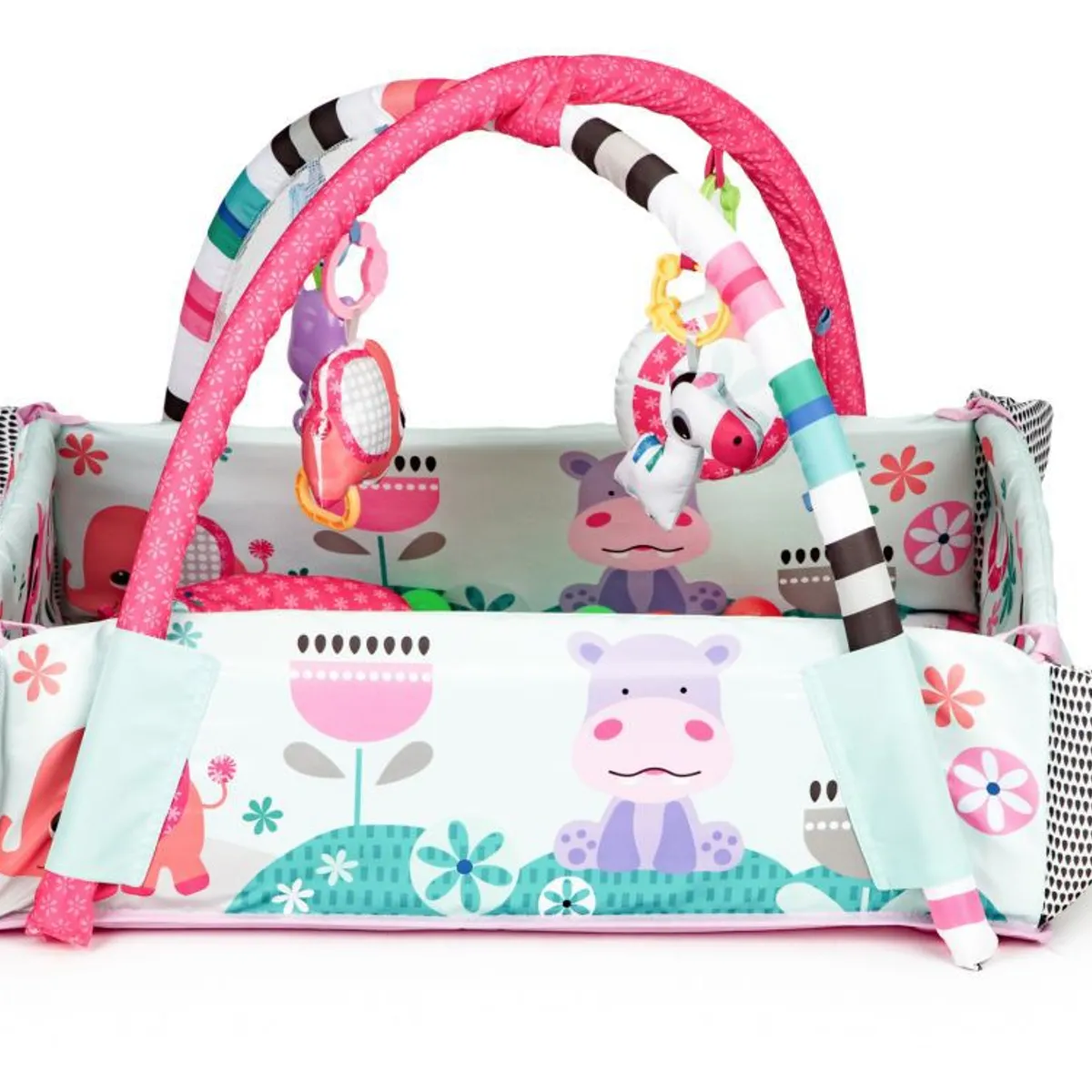 GENERICO - Gimnasio para Bebé multifunción 5 en 1 Rosado