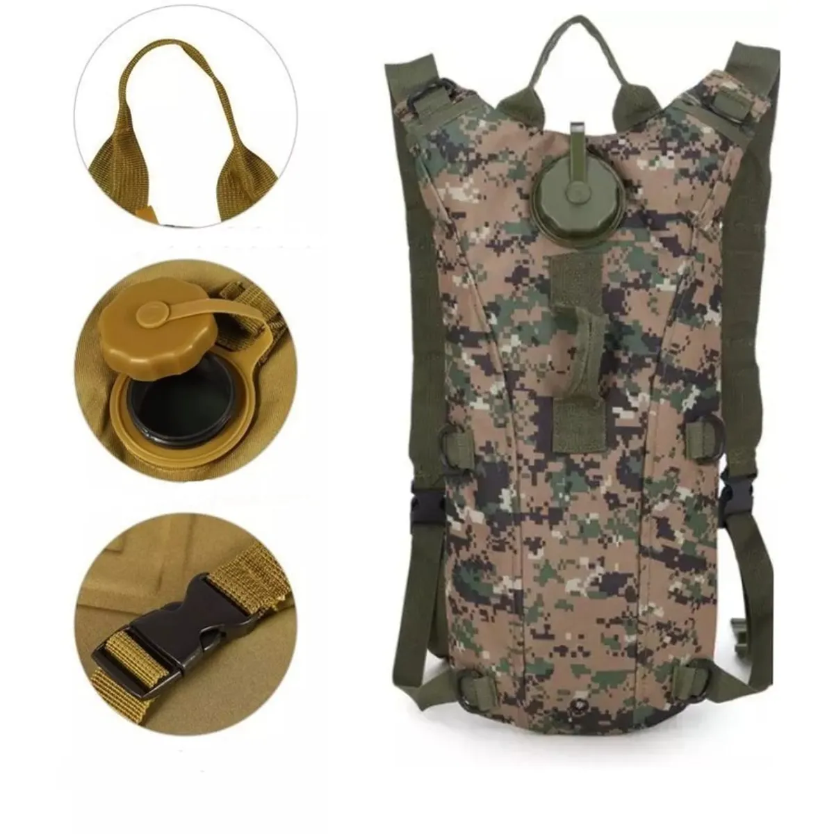 RUNNING SPORT PERU - Mochila de Hidratación color Camuflado 3ltrs