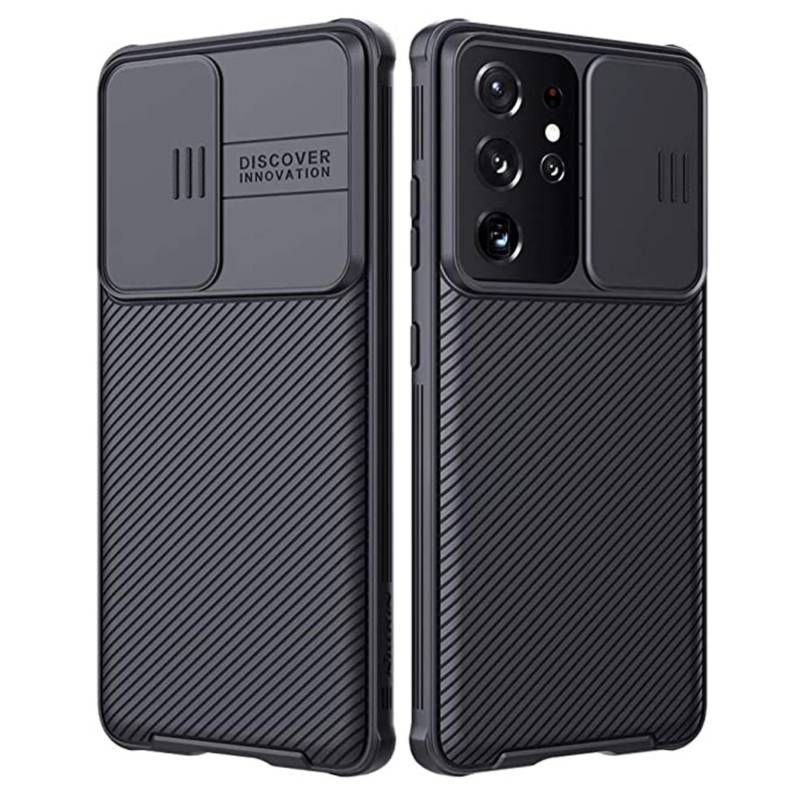 SAMSUNG - Case Nillkin Samsung S21 ULTRA Camshield Funda Híbrida Negro.
