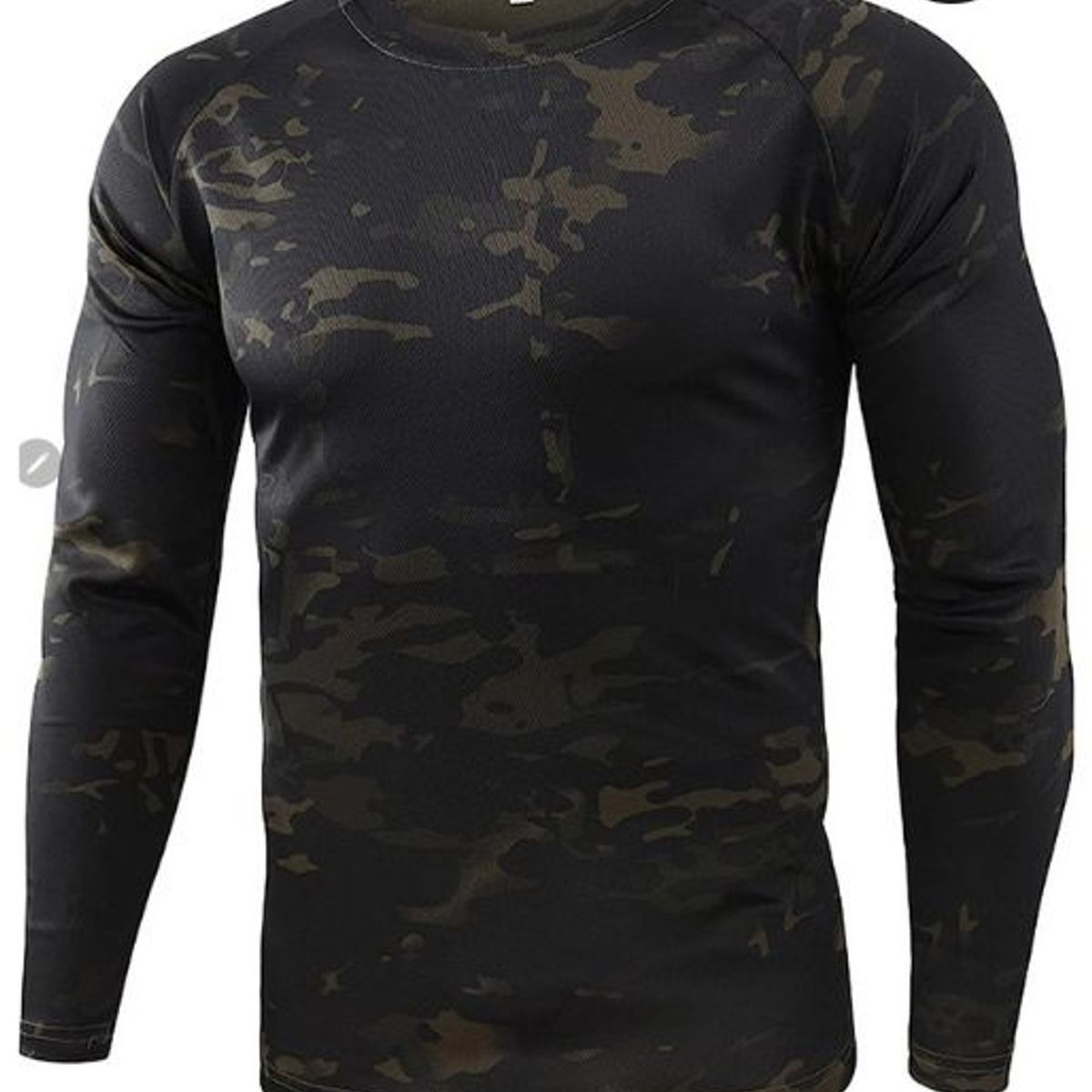 GENERICO - Camiseta Camuflaje para hombre manga larga