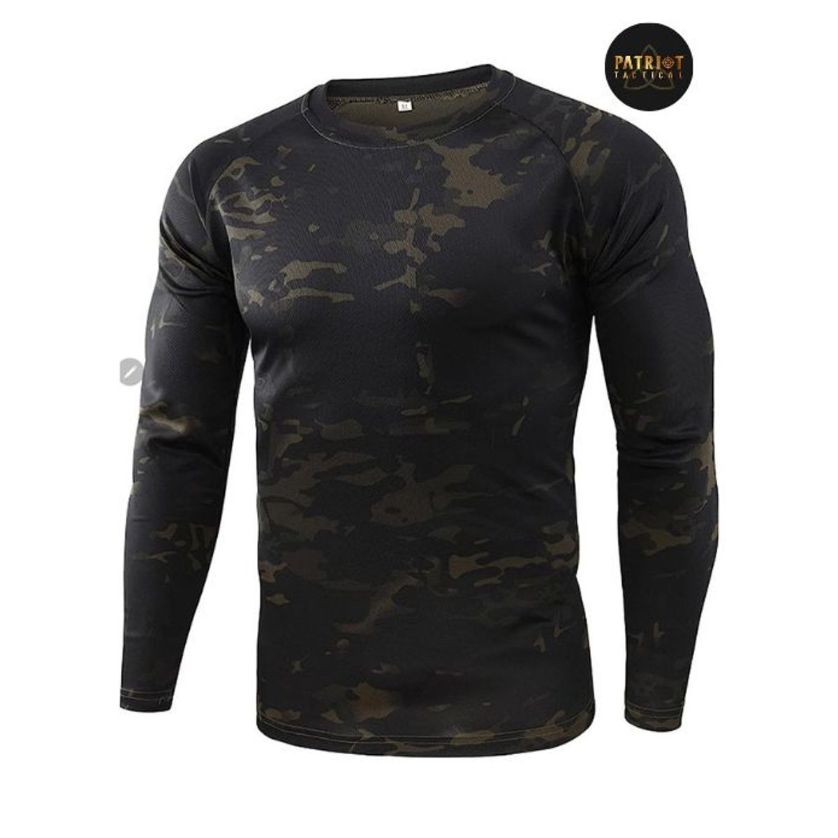 GENERICO - Camiseta Camuflaje para hombre manga larga