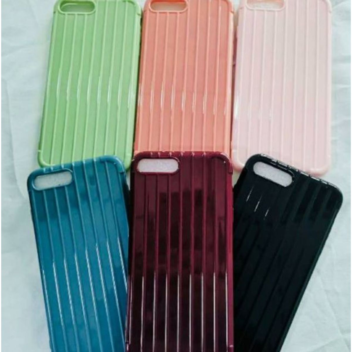 GENERICO - Iphone 7 plus / 8 plus  case protector de silicona - NEGRO