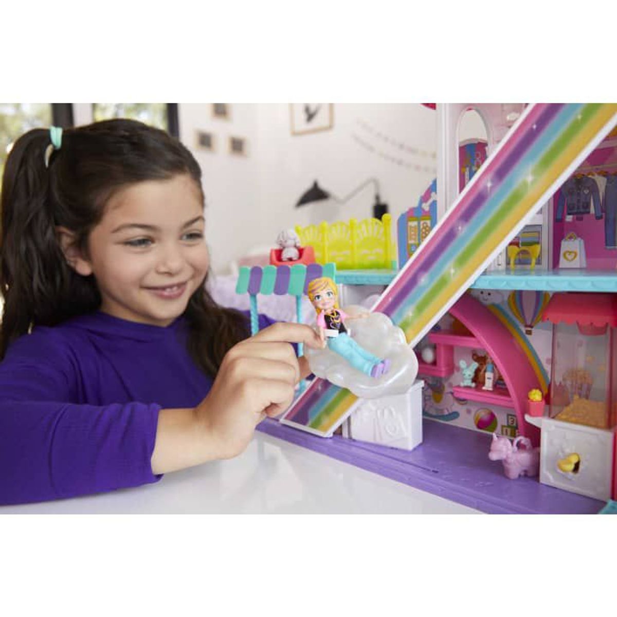 POLLY POCKET - Polly Pocket Set de Juego Centro Comercial de Dulces Sorpresas