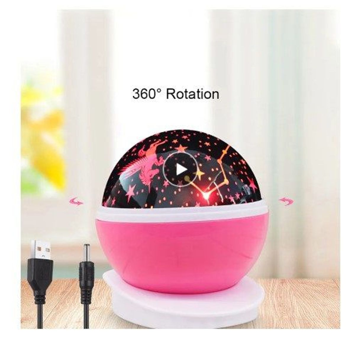 GENERICO - Lampara proyector estrellas