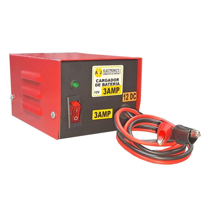 JUPE SUMINISTROS DE ENERGIA - Cargador De Batería 12v 3Amp