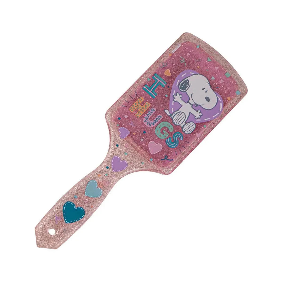 GENERICO - Cepillo rectangular grande para cabello - Snoopy rosado