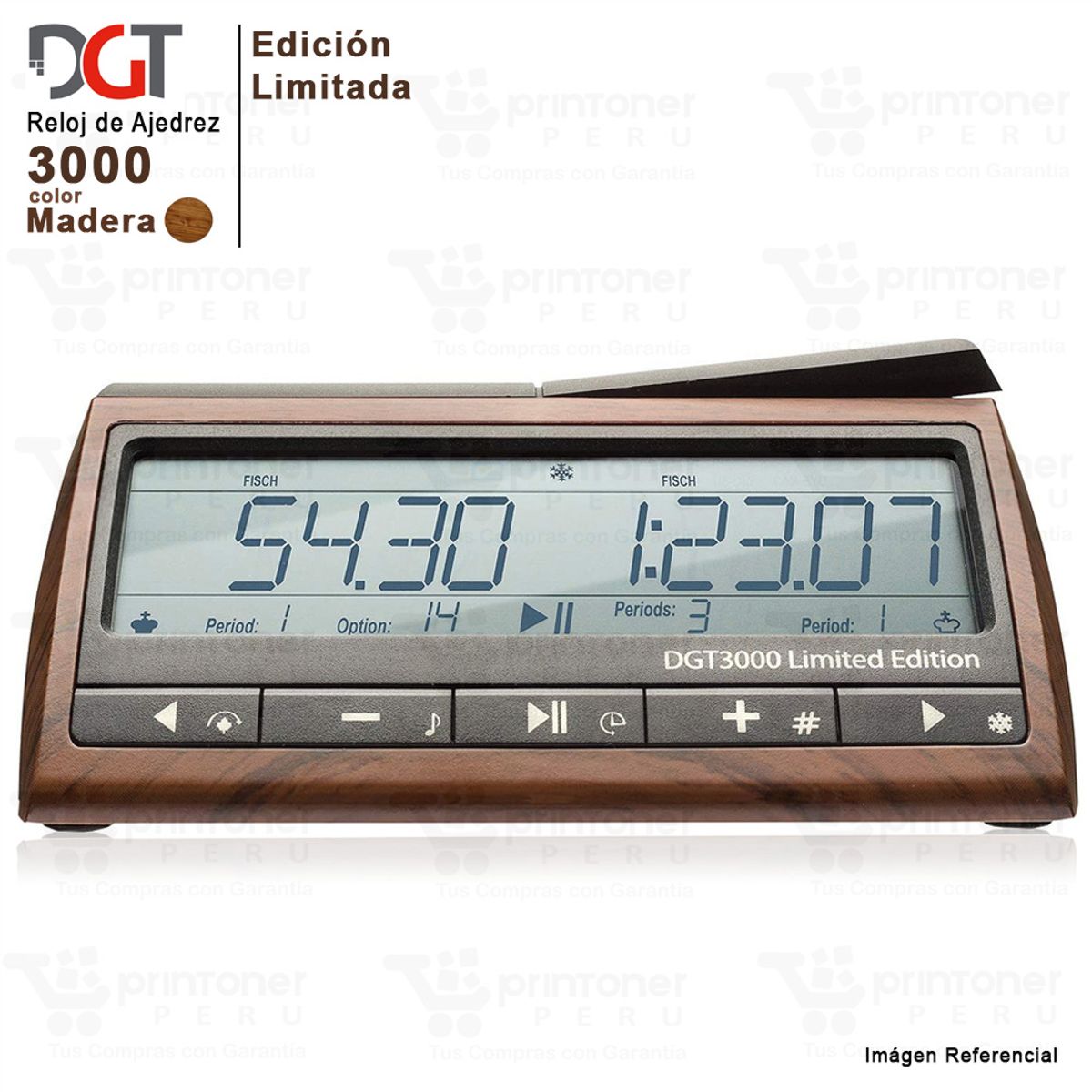 LA CASA DE AJEDREZ - reloj digital DGT 3000 Ajedrez de madera - Edición Limitada