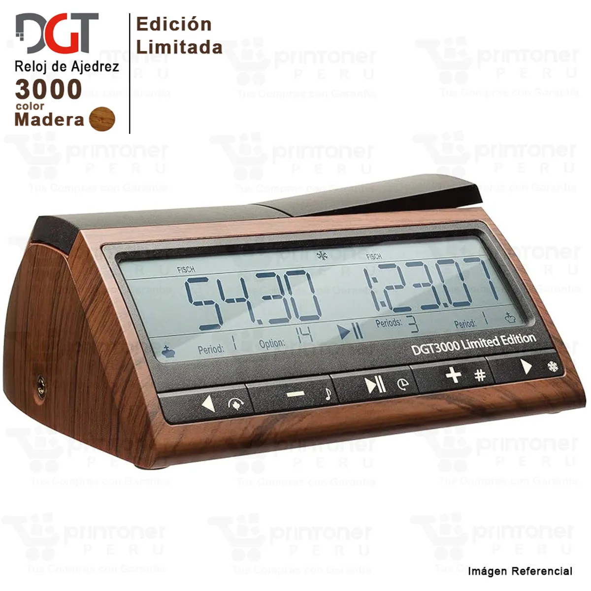LA CASA DE AJEDREZ - reloj digital DGT 3000 Ajedrez de madera - Edición Limitada