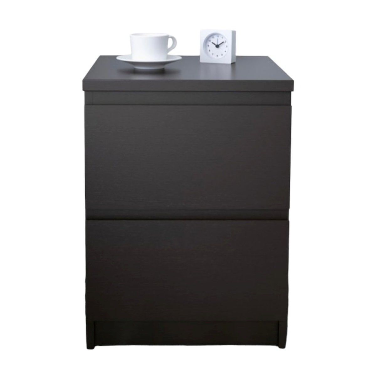 VENTITAS HOME - Velador Iris 2 Cajones Ventitas Home Color Negro