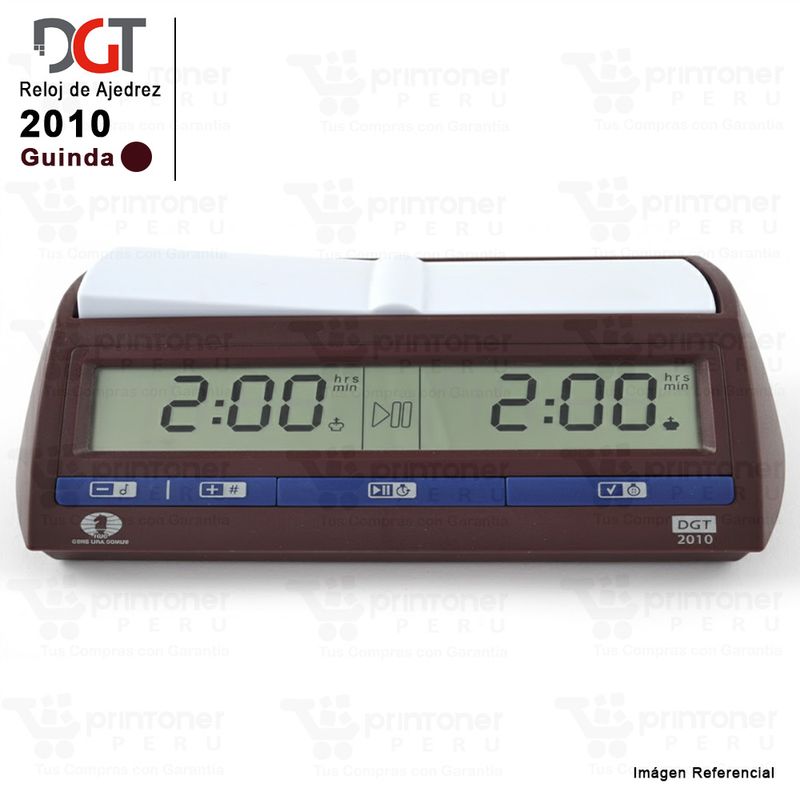 LA CASA DE AJEDREZ - Reloj de Ajedrez Oficial de la FIDE DGT 2010 - Borgoña