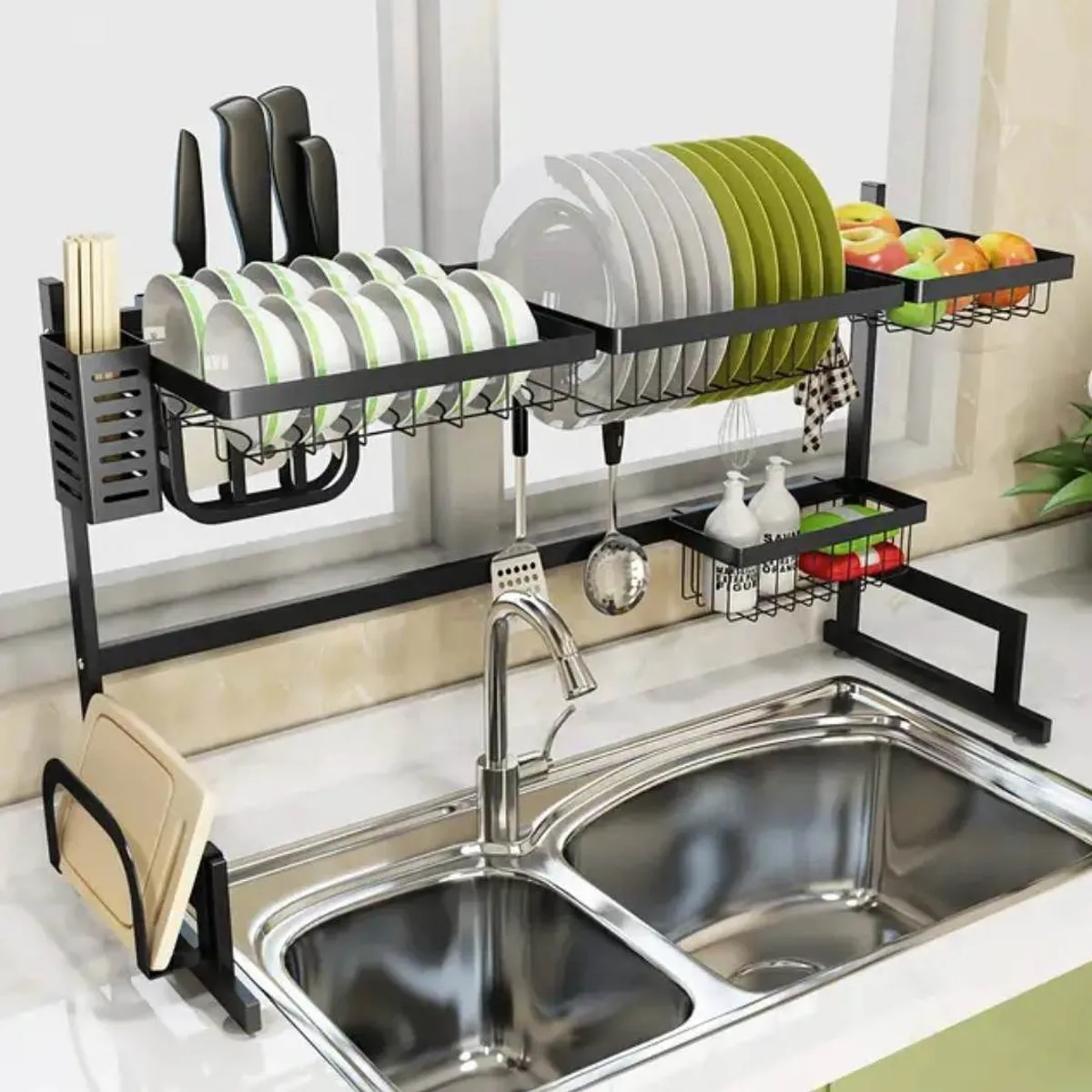 GENERICO - Organizador de Platos 85CM Escurridor de Menaje de Cocina