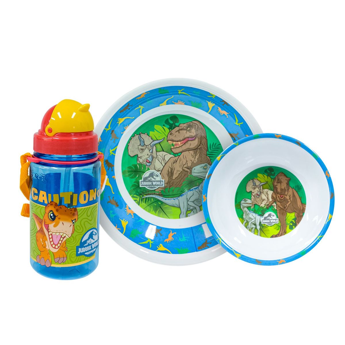 SCOOL - Vajilla de melamine 3 piezas Jurassic Kids