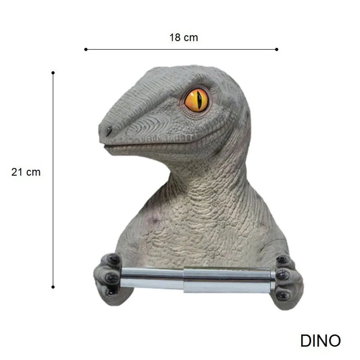 GENERICO - Dispensador de Papel Higienico en rollo para baño Dinosaurio - INOBATH