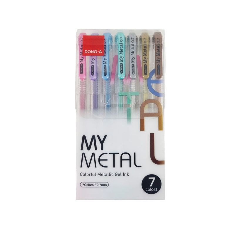 DONG A - Bolígrafo My-Metal 0.7mm. (Estuche X 7)