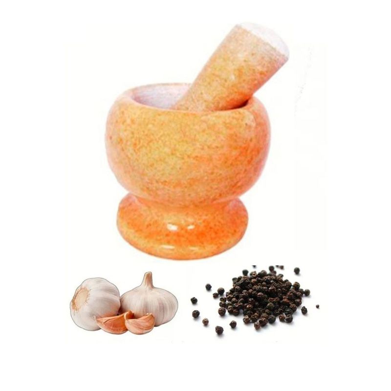 DECOHOME - Mortero de Mármol Deco Home con Machacador Beige