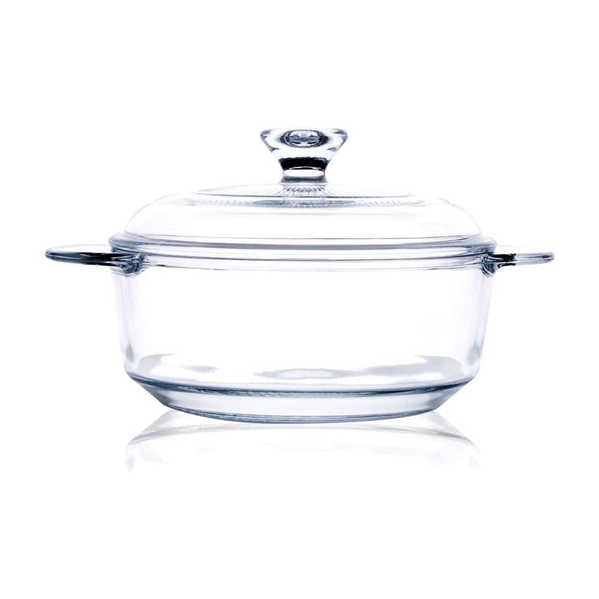 Cacerola con Tapa de Vidrio Olla de Vidrio de 1500ml, marca INSPIRA - Foto Principal