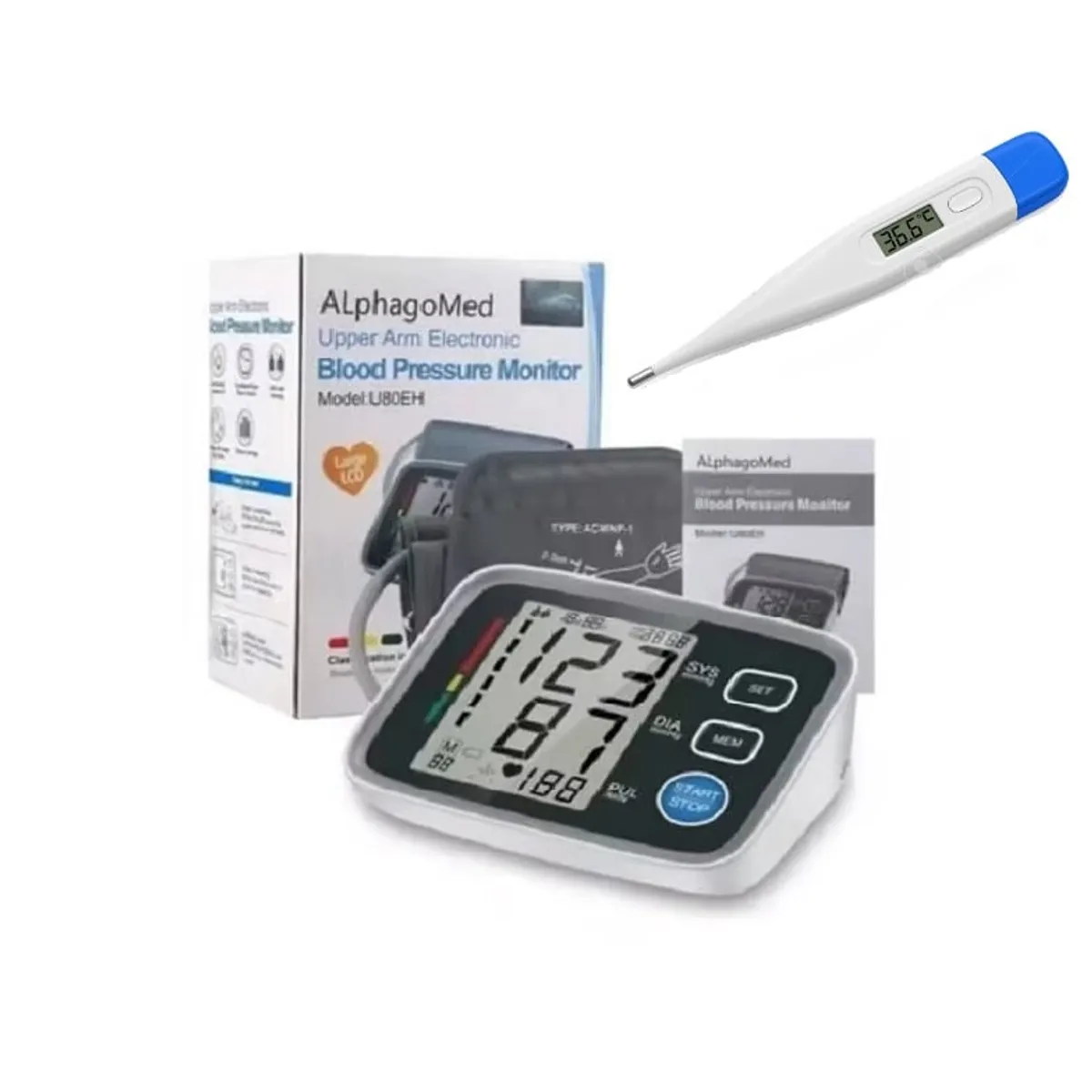 GENERICO - TENSIOMETRO DIGITAL DE BRAZO ALPHAGOMED U80EH