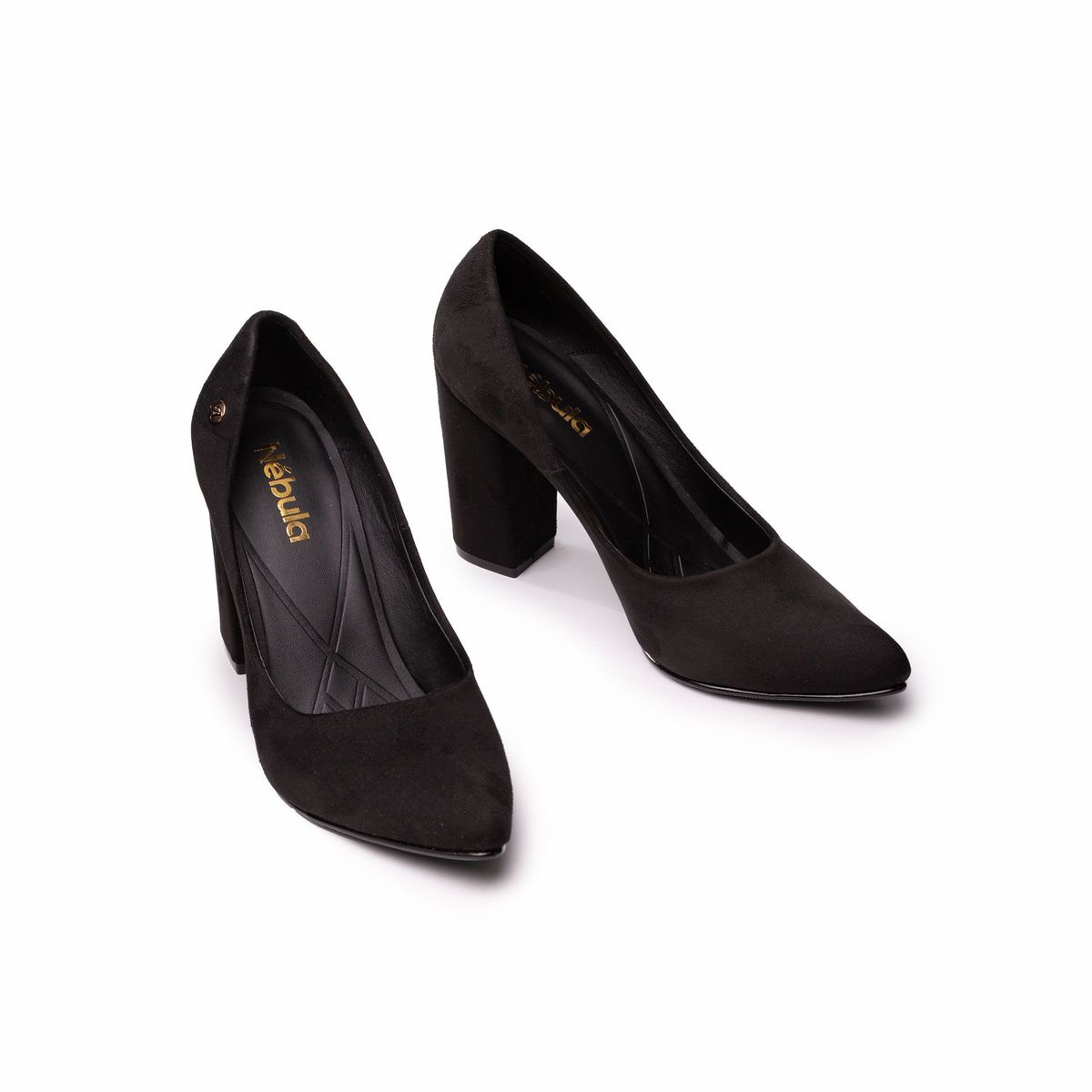 NEBULA - Stilettos Pireo - Nébula - Negro Gamuza