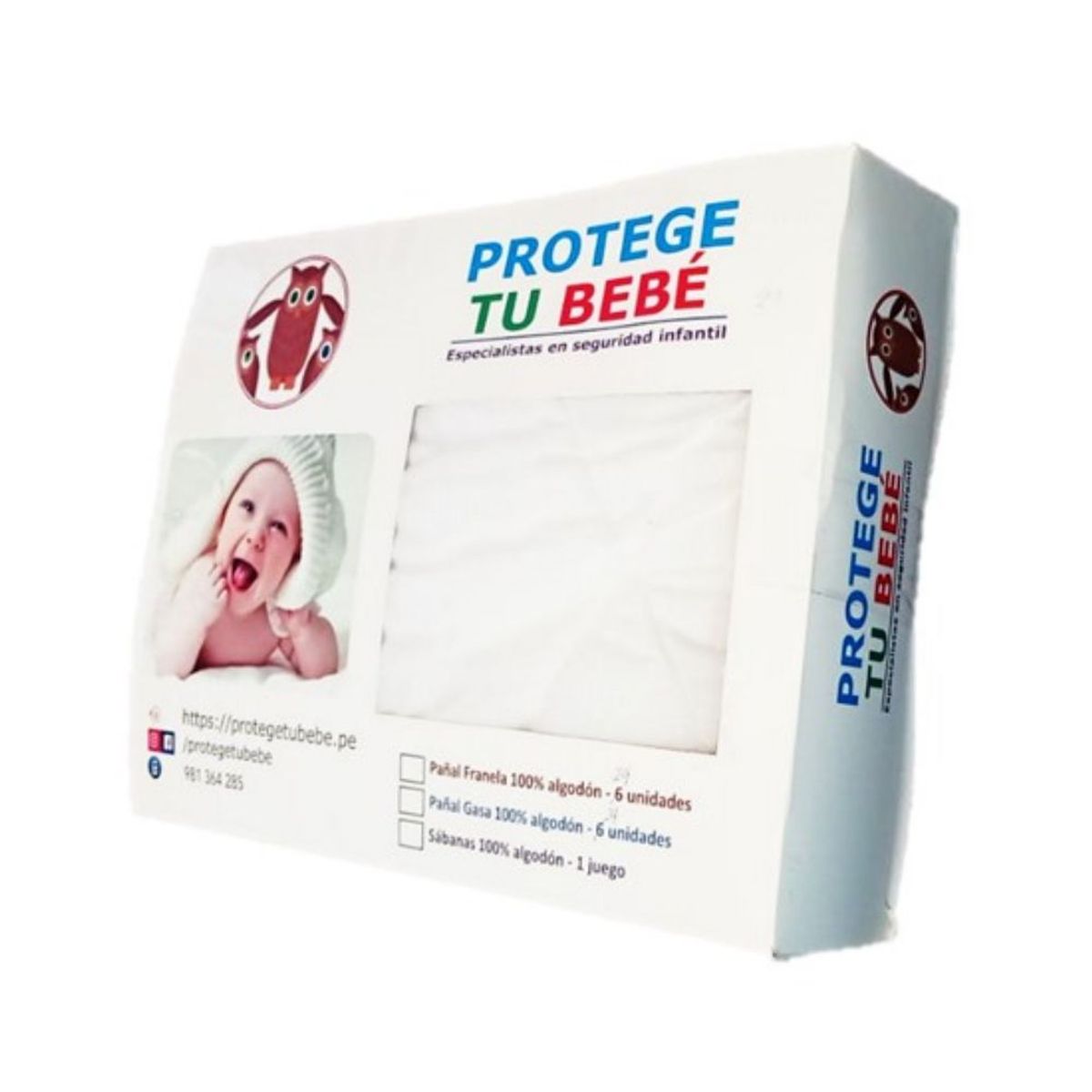 GENERICO - Pañales de franela para bebé  Bombasí 10 unidades